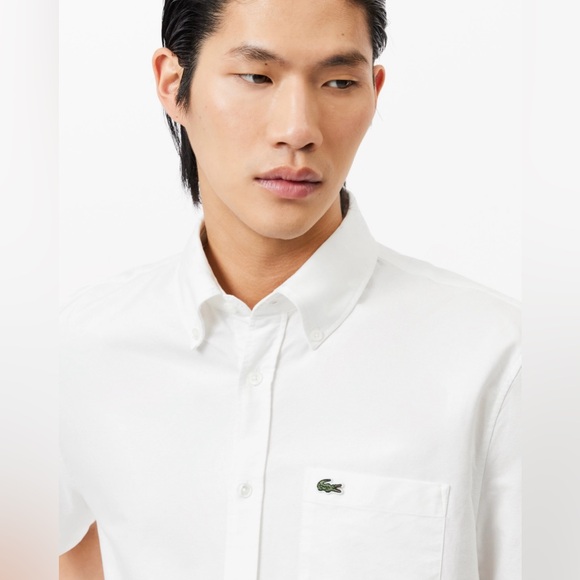 MEN'S REGULAR FIT SHORT SLEEVE OXFORD SHIRT - Picture 3 of 5